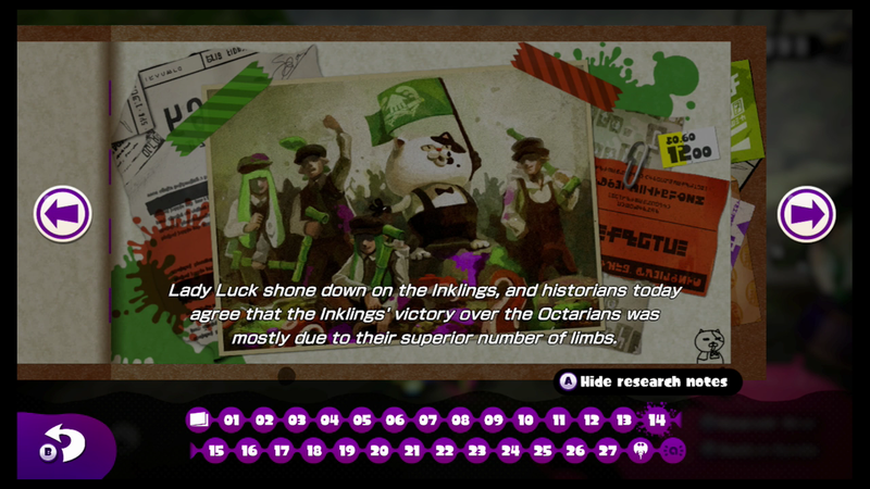 Illustration for article titled The Silly and Twisted Secrets of Splatoon's Sunken Scrolls